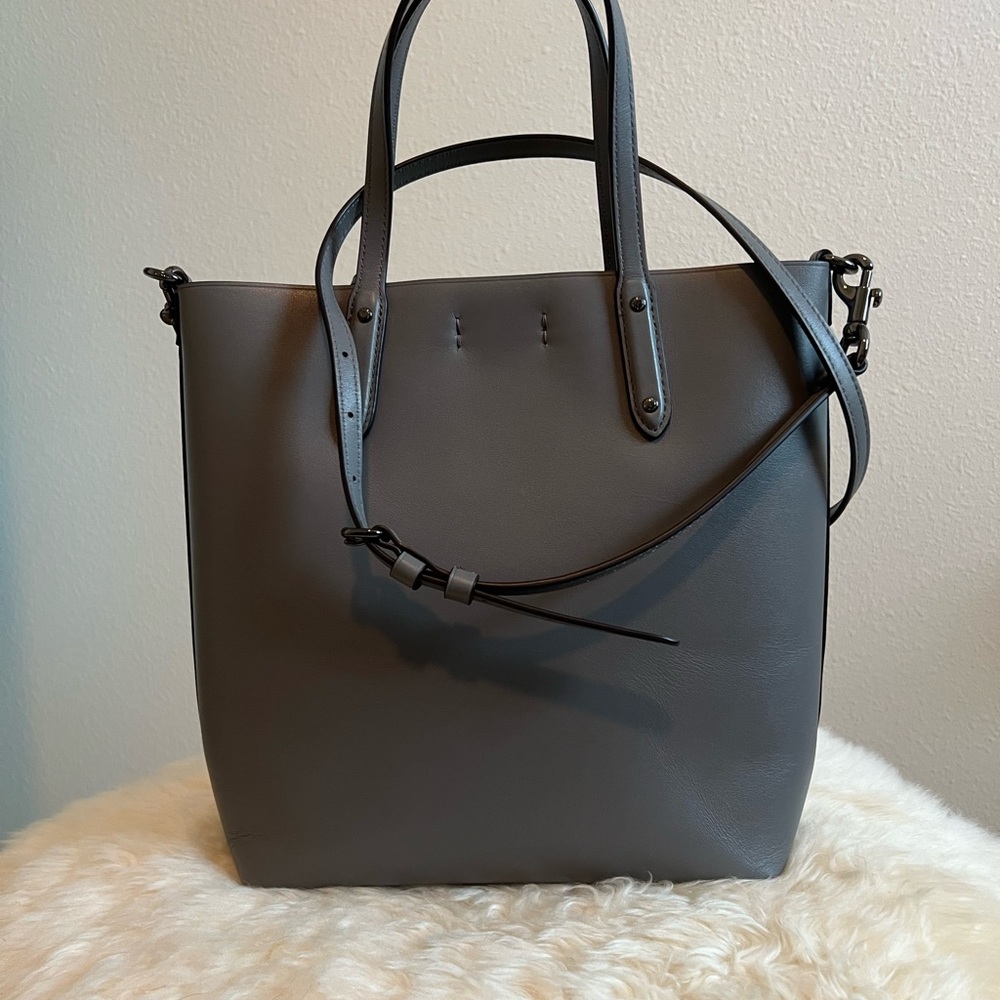 Coach Small Heather Grey Shopper Tote